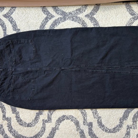 NWT PrettyLittleThing WASHED BLACK SIDE ADJUSTER DENIM MIDI SKIRT - Picture 6 of 6